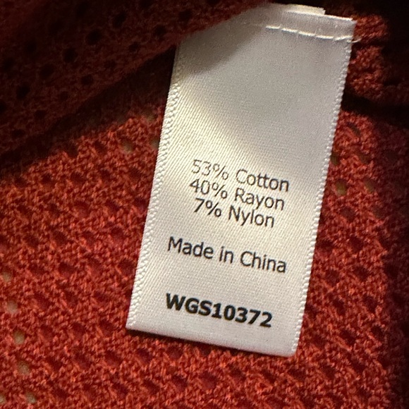 MARKET & SPRUCE Rowan Textured Cotton Blend Sweater Copper M Stitch Fix Nwt - Picture 5 of 11